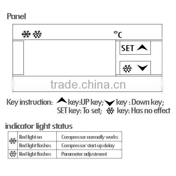 Digital Mini Microcomputer Temperature Controller -40~120 degree C Range + 2M Wire Length + NTC Sensor Type