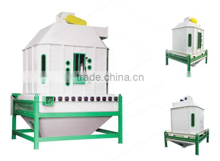 SKLN High Temperature / Moisture Pellet Counterflow Cooler For Feed Pellet Mill