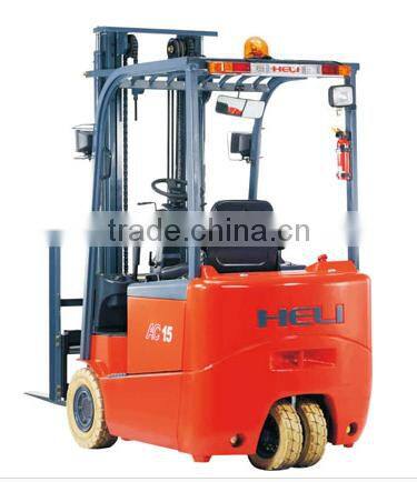 Heli Brand G Series three wheel 1.5 ton electric forklift price