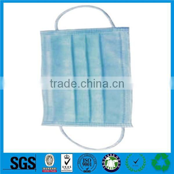 Wholesale nonwoven tie on face masks,3-ply nonwoven face mask,nonwoven earloop face mask