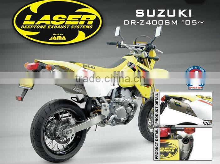For SUZUKI DR-Z400 SM Motorcycle Exhaust Pipe LASER ProDuro slip-on muffler RX
