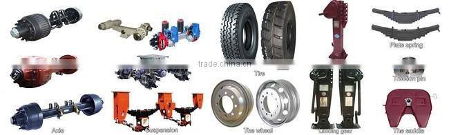 Heavy duty tri axle flatbed side wall open cargo semi truck trailer for sale draw bar trailer