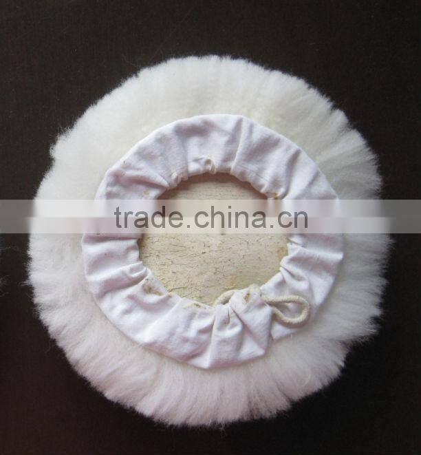 wool bonnet/wool polishing bonnet/lambskin wool bonnet