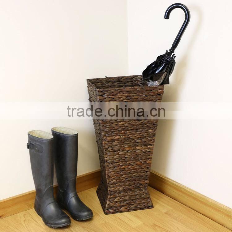 Natural water hyacinth woven indoor display used umbrella stand