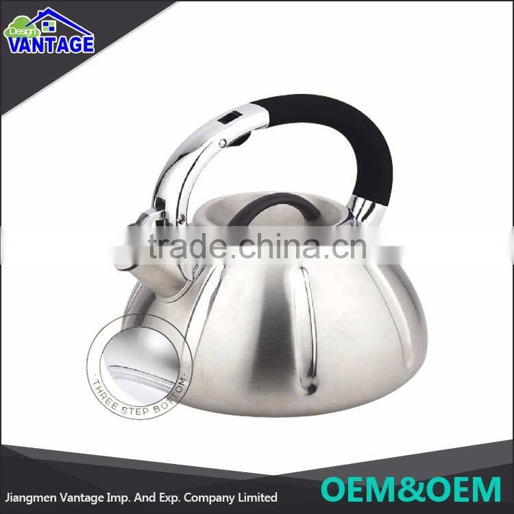 Wholesale high quality whistle kettle 1.5 / 2.0 / 2.5 / 3.0 / 3.5 / 4.0L stainless kettle