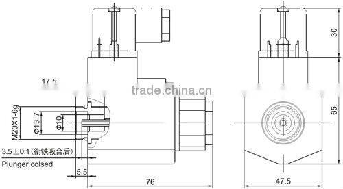 Hydraulic 24VDC & wet-pin type starter solenoid