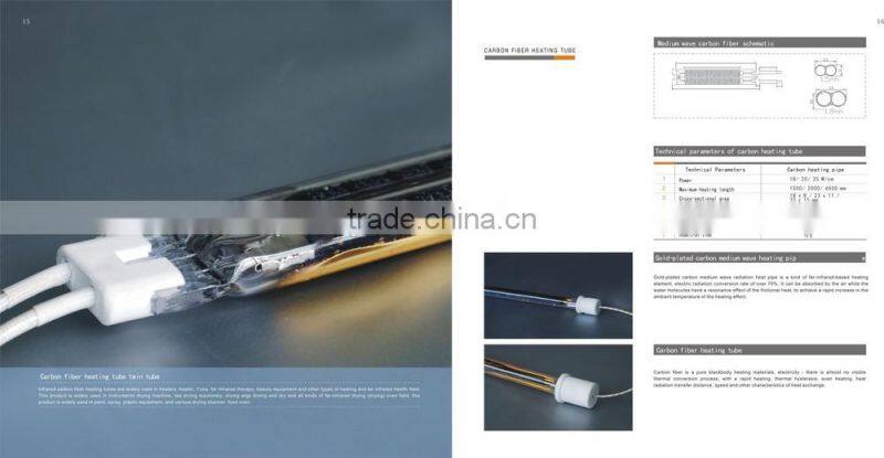 infrared heater parts quartz lamp for glass spraying with 20000 hours warrant,economy and environmental protection