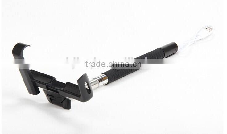2014 High quality selfie stick with shutter mobile phone monopod bluetooth selfie stick monopod