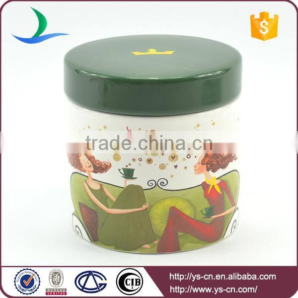 romantic cute style for home usage with fine quality canister