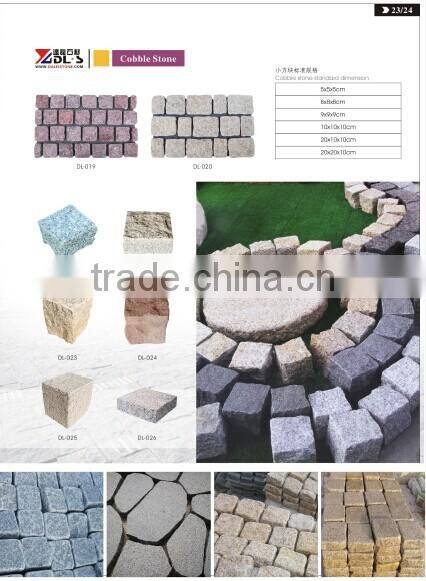 Pink red floor granite paving stone, Cheap paving stone, Own quarry and factory