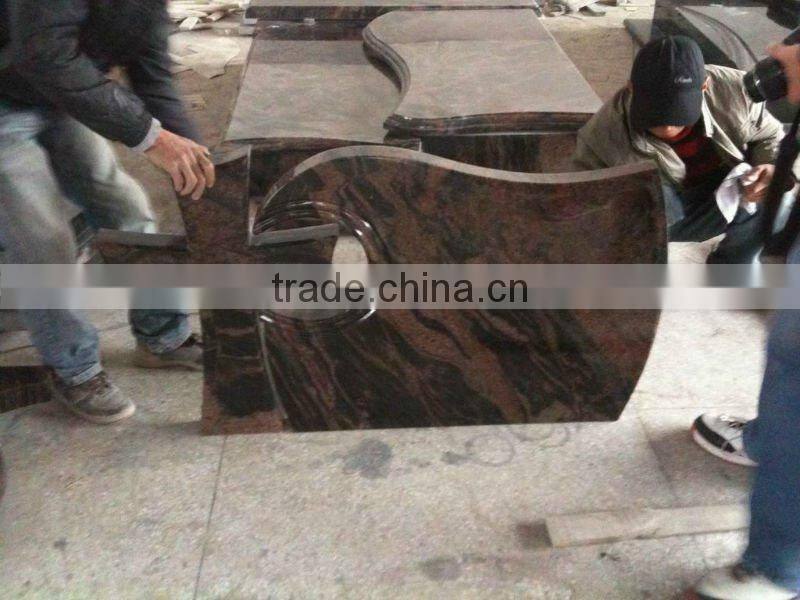 Aurora granite tombstone Poland style