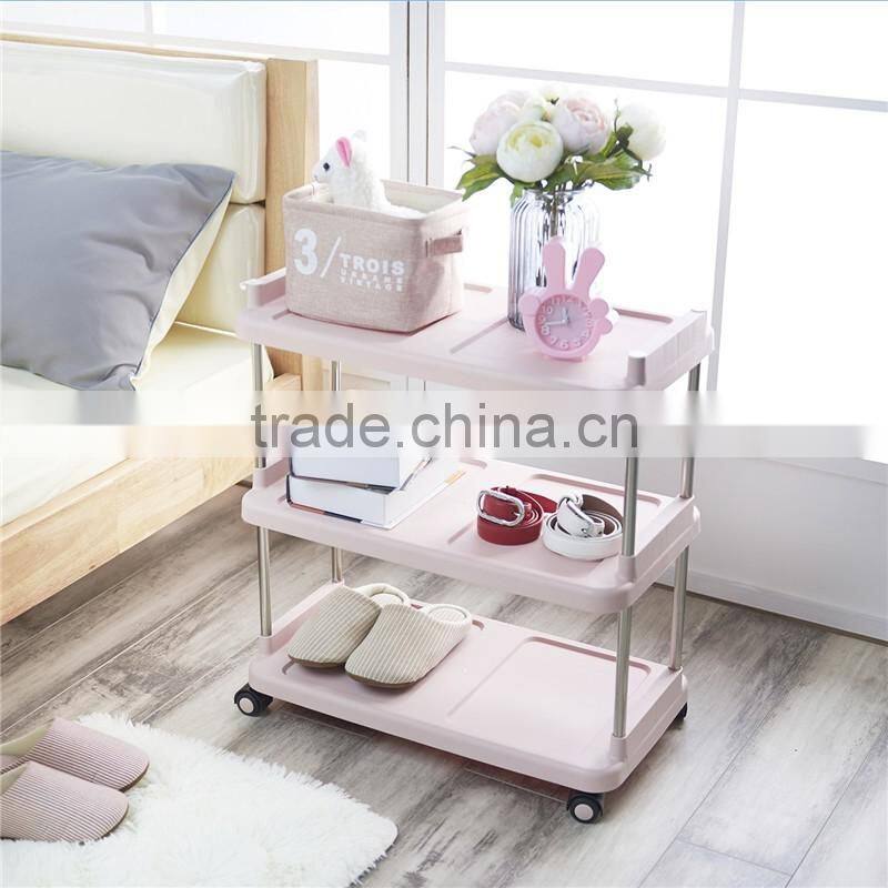 3 Tier Durable Impact and Rust-Resistant Plastic Shelves