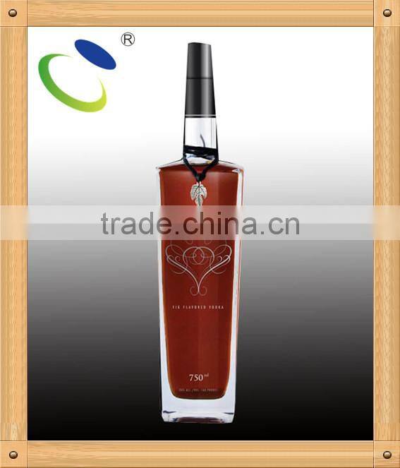 750 ml glass Wine Bottle, Clear Glass Bottle for Wine, Wholesale Tequila Wine Bottle