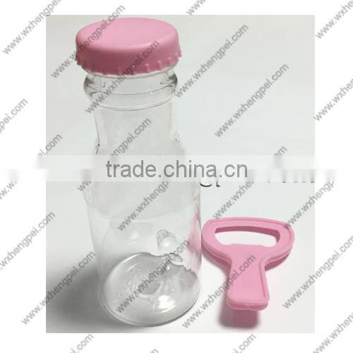 Cleverish portable cute transparent beer plastic storage jewelry wedding bottle kit