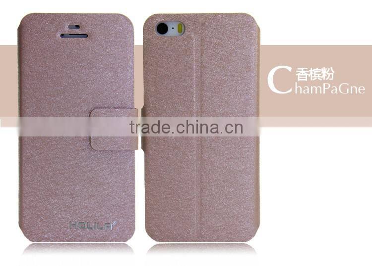 High quality wallet leather case flip PU leather phone case protective back covers for iPhone 5 5s