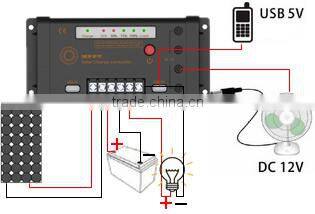 10A High Efficiency MPPT Solar Charge Controller Regulator