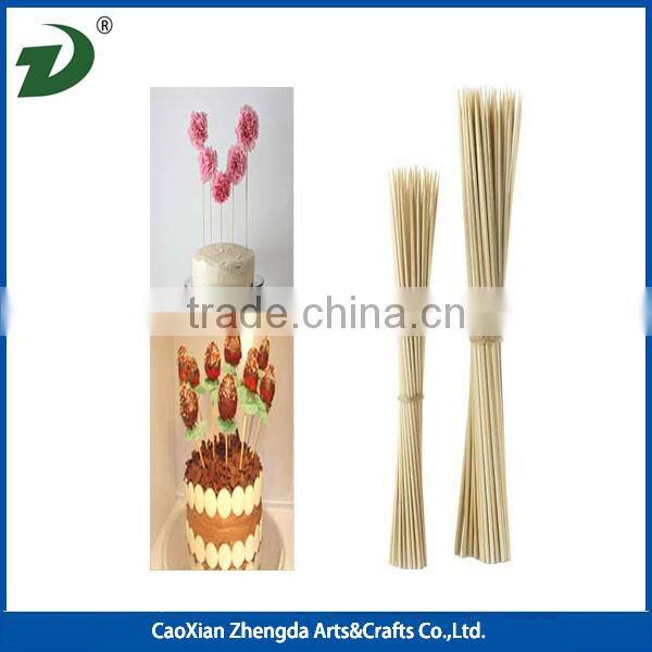 Wholesale flexible round bamboo stick high quality bbq bamboo sticks ,green flat pick