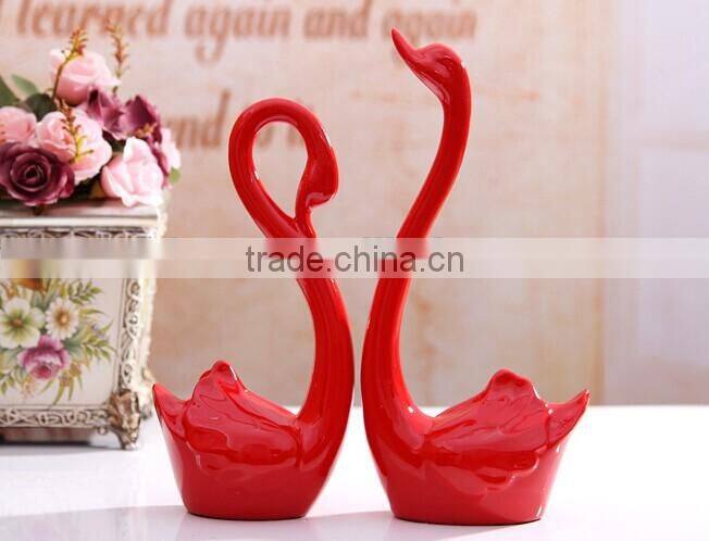 Handmade resin swan