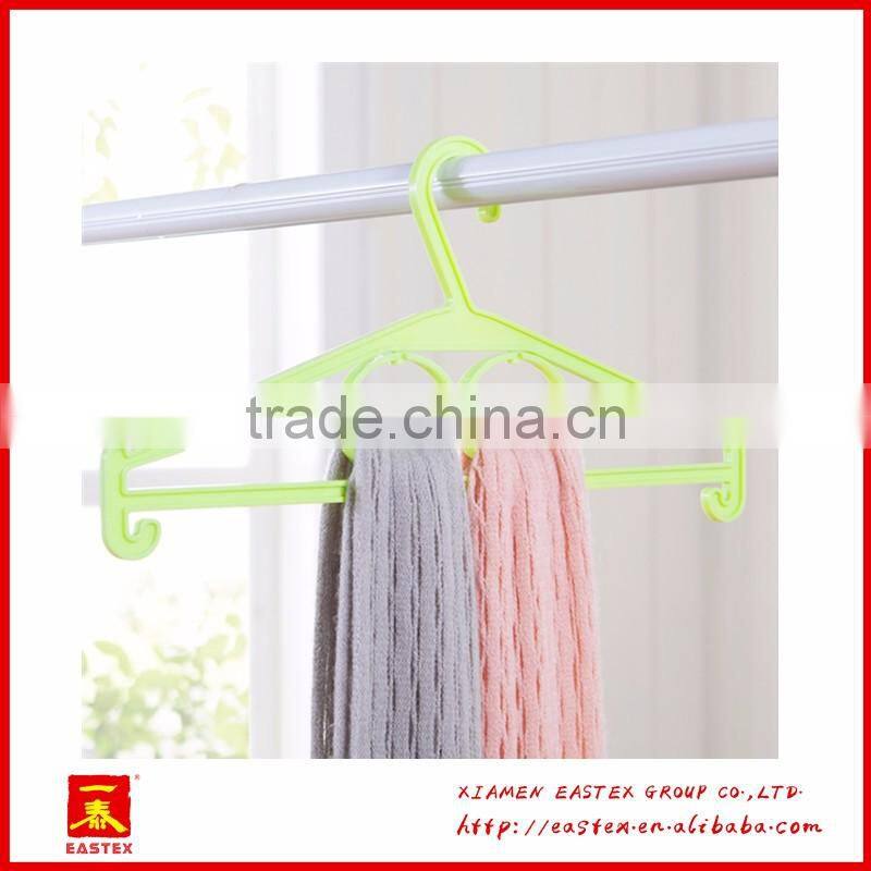 Multipurpose Plastic anti-slip Laundry Hanger with two circle