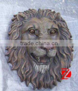 Bronze famous home lion head wall relief sculpture