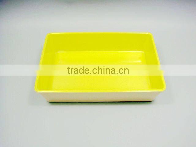 Rectangular melamine snack fruit food tray