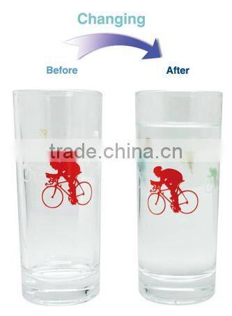 Custom LOGO Printed Cold Color Changing Glass Cups
