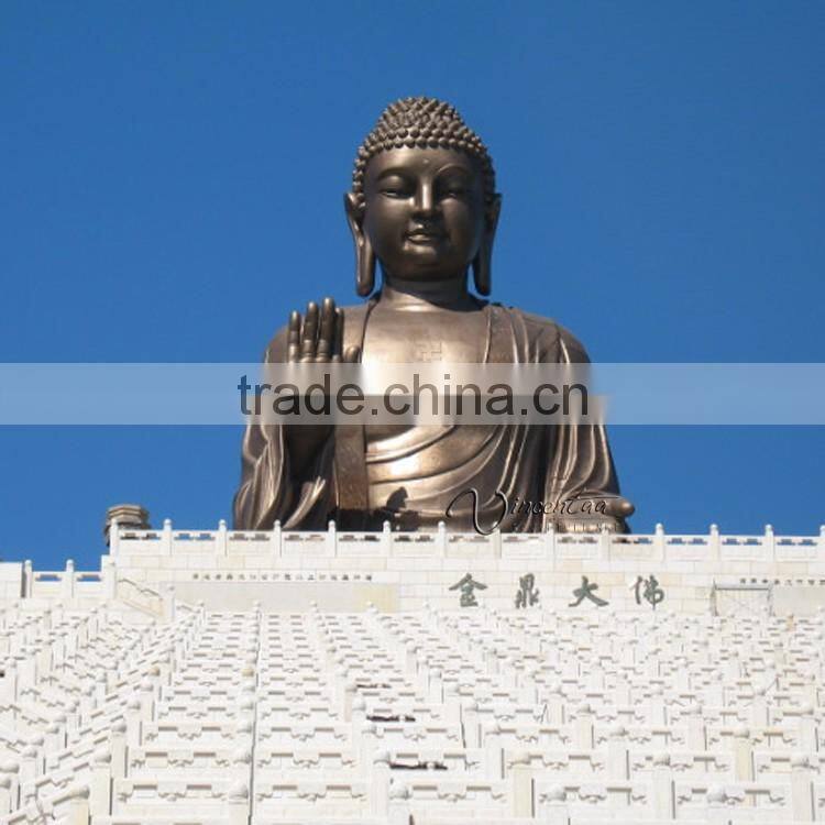 Buddhism Theme antique large bronze sitting buddha statue for sale