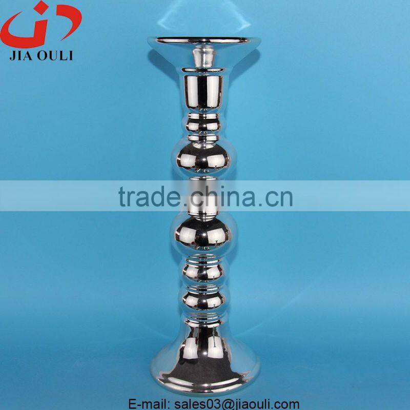 Popular sales candle stand wedding table centerpieces, ceramic tealight holder