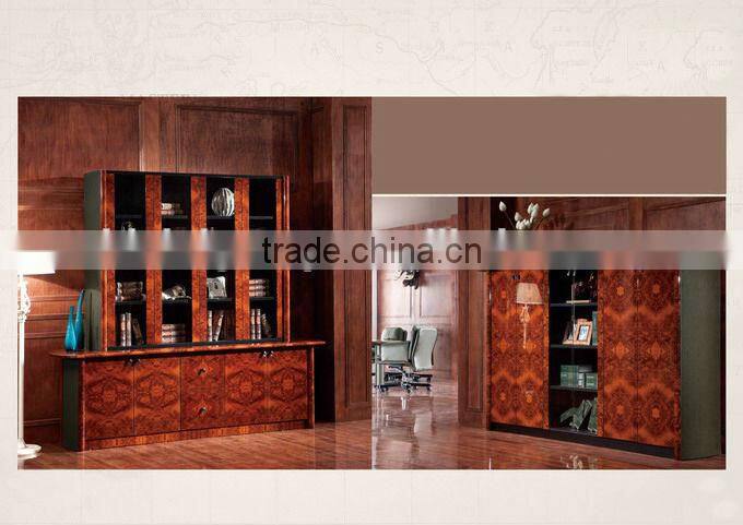 Antique Bookcase,Wooden Book Cabinet,Traditional Office Furniture(BF08-0222)