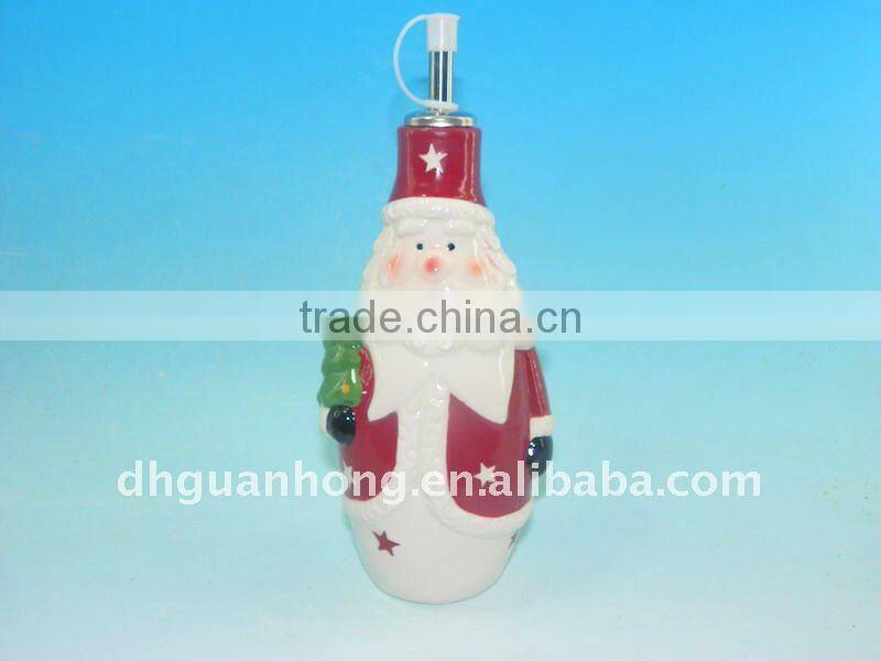 2012 new design Christmas gift ceramic soy sauce bottle