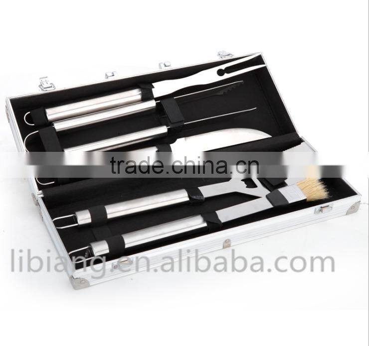 5pcs Portable bbq tool set (bbq fork/ bbq brush)
