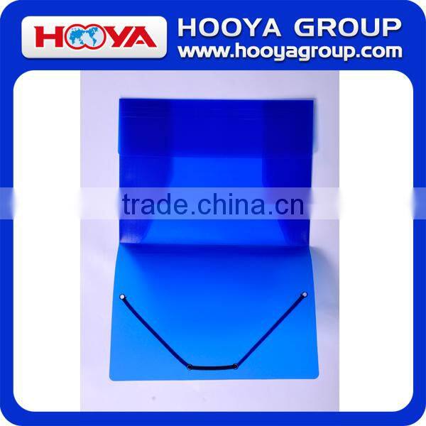 promotional cheap stationery transparent wholesale plastic elastic closure folder