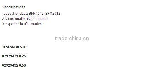 BF6M1013crankshaft bearng 02929430, 02929431, 02929432, 79268600