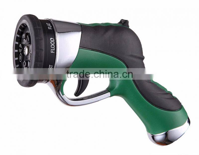 Aluminum Alloy Spray Nozzle Press Trigger to Adjust 9 Pattern Patent NO.ZL200520106891.5