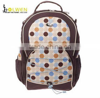 high-capacity diaper bag with microfiber