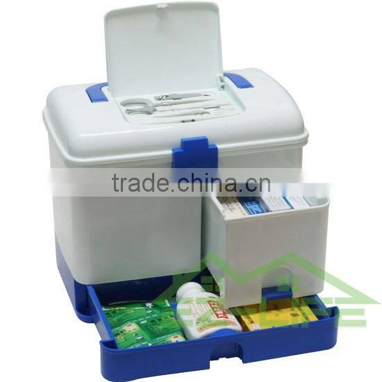 2016 new design rattan plastic first aid emergency medical cheap family samall accessories storage box/organizer/case/kit