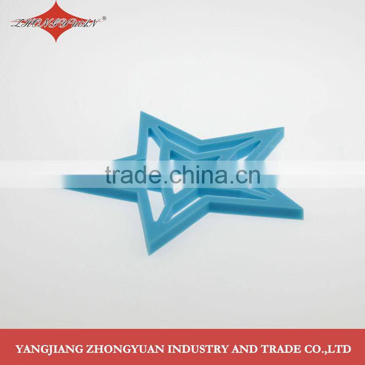 Classic design double stars shaped silicone mat