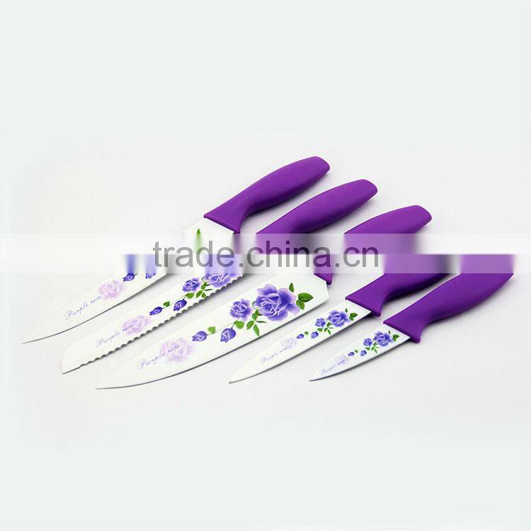 Home decor new design kitchenware knife display racks plastic knife accessories fiber rods holder