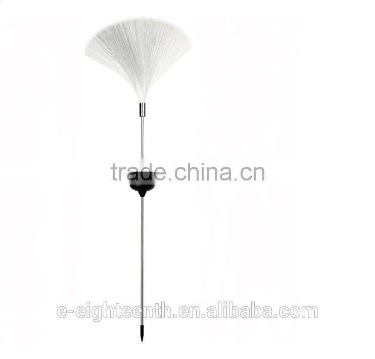 Solar Power Color-Changing fibre optic LED Yard Lawn Light Outdoor Spotlight Garden Lamp