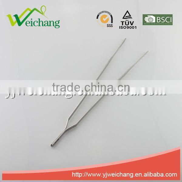 WCFT200 Staintless steel hot sale food tongs long BBQ tong kitchen accessory