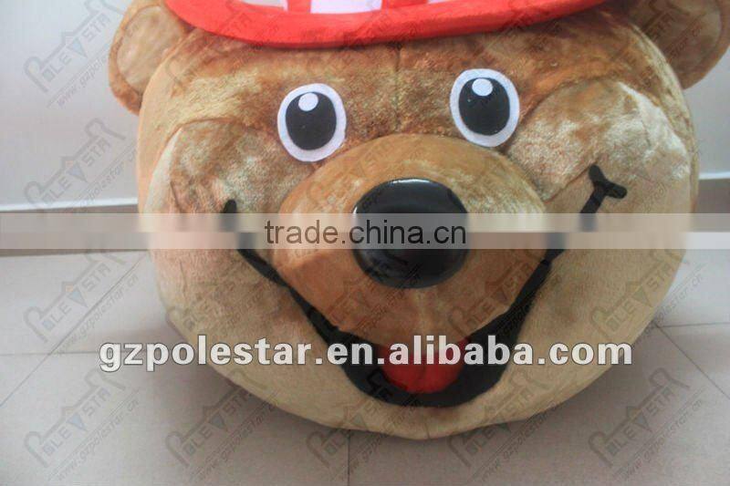 NO.2460 fluffy quality teddy bear mascot costumes
