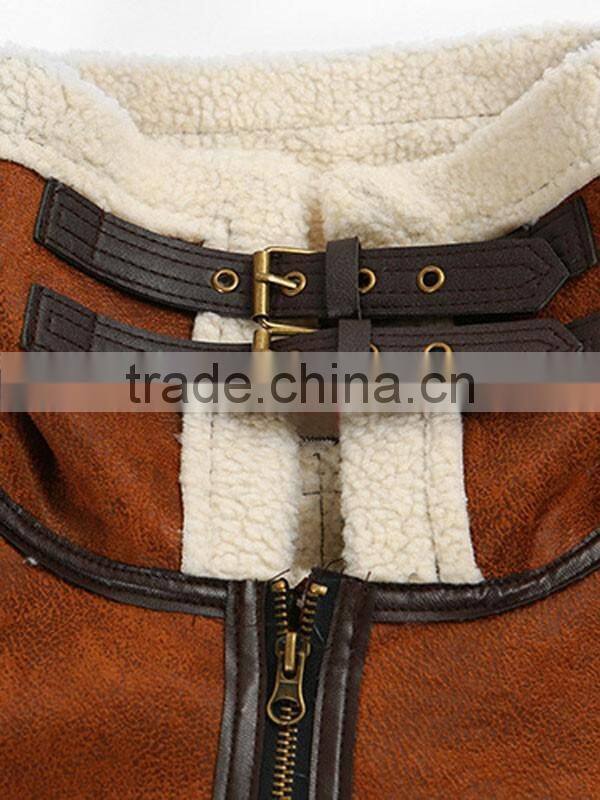 Customize embroidered logo women winter coat longsleeve faux fur suede coat jacket