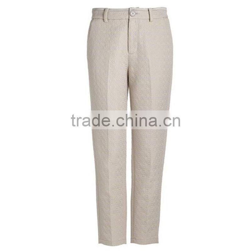 Autumn new design women preferred long slim fitting jacquard printed graceful work pants