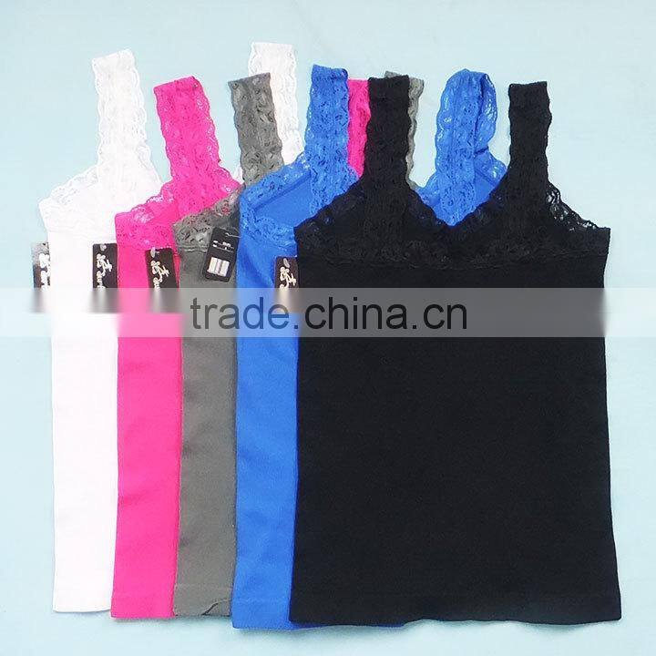 140409 Ladies Lace Camisole Tops Stock