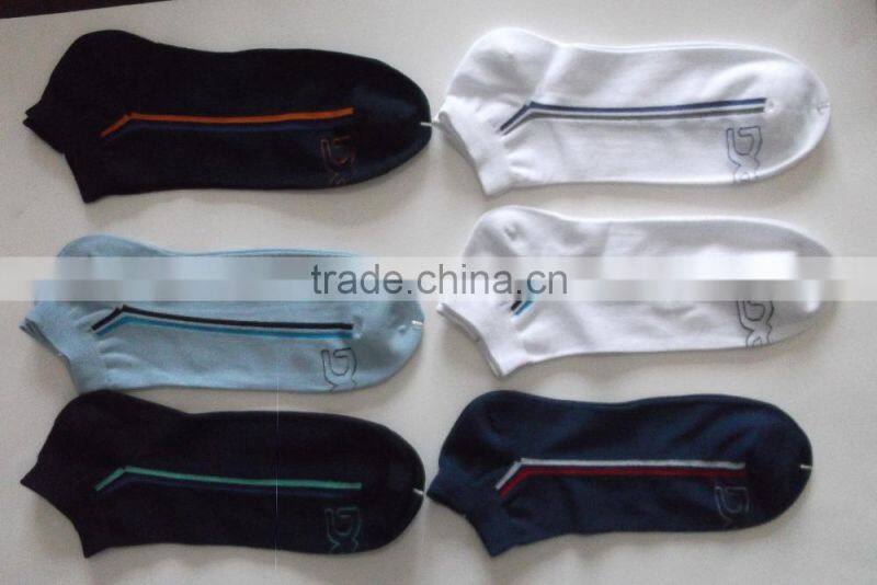 ankle socks with mercerized yarn for summer