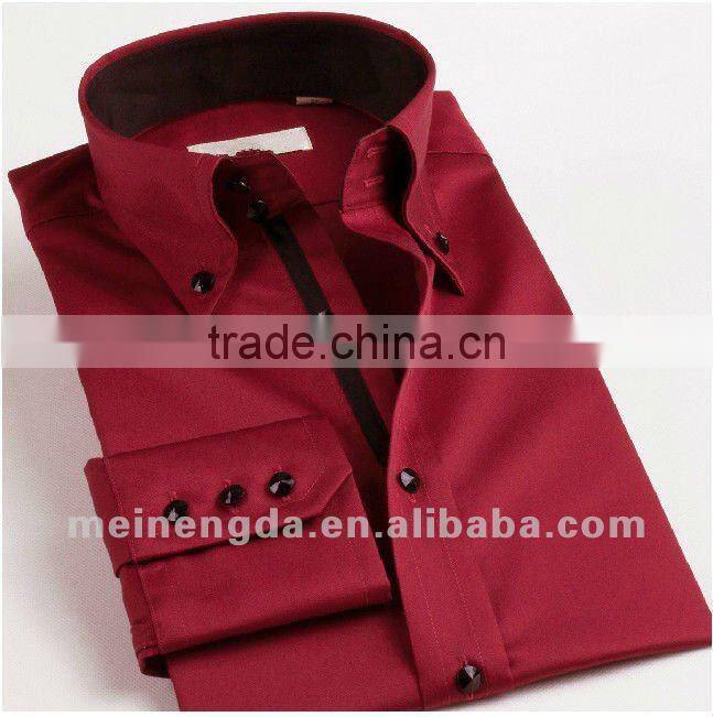 big cuff ,collar dress shirt for men