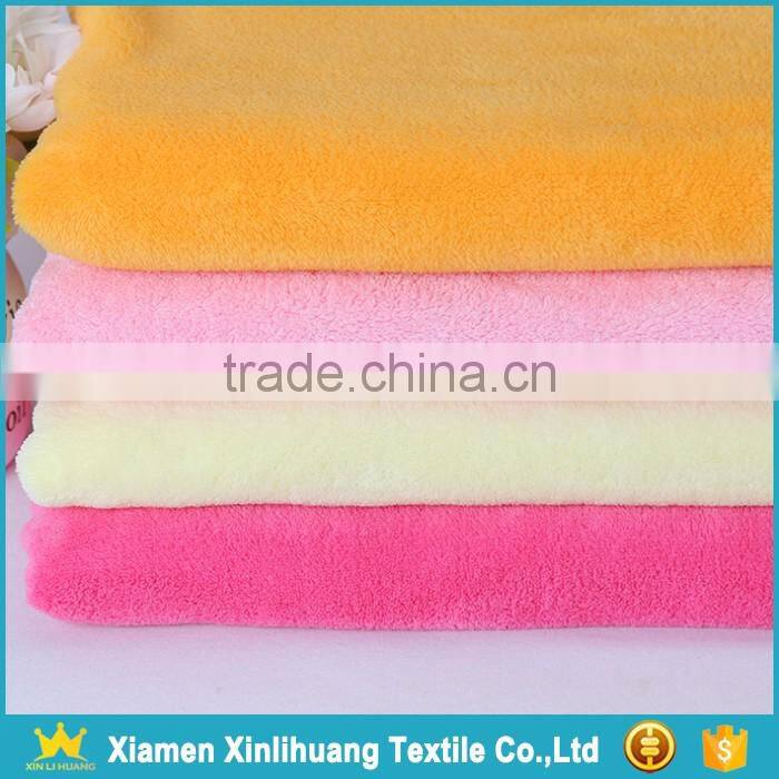 Super Soft Handfeel Colored Knitted 100% Polyester Coral Fleece Velvet Fabric