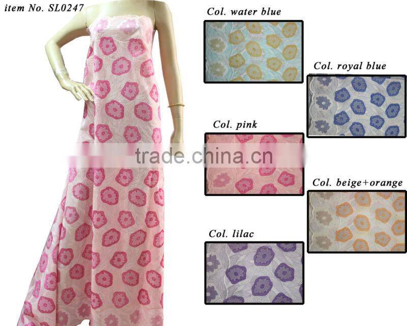 hot sale african lace fabric wholesale in malaysia SL0247