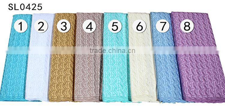 2017 New Polish Lace Swiss Voile Lace Fabrics with Stones SL0425