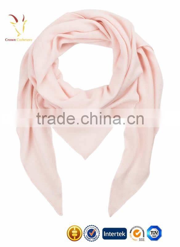 Triangle Solid Color Cashmere Silk Scarf
